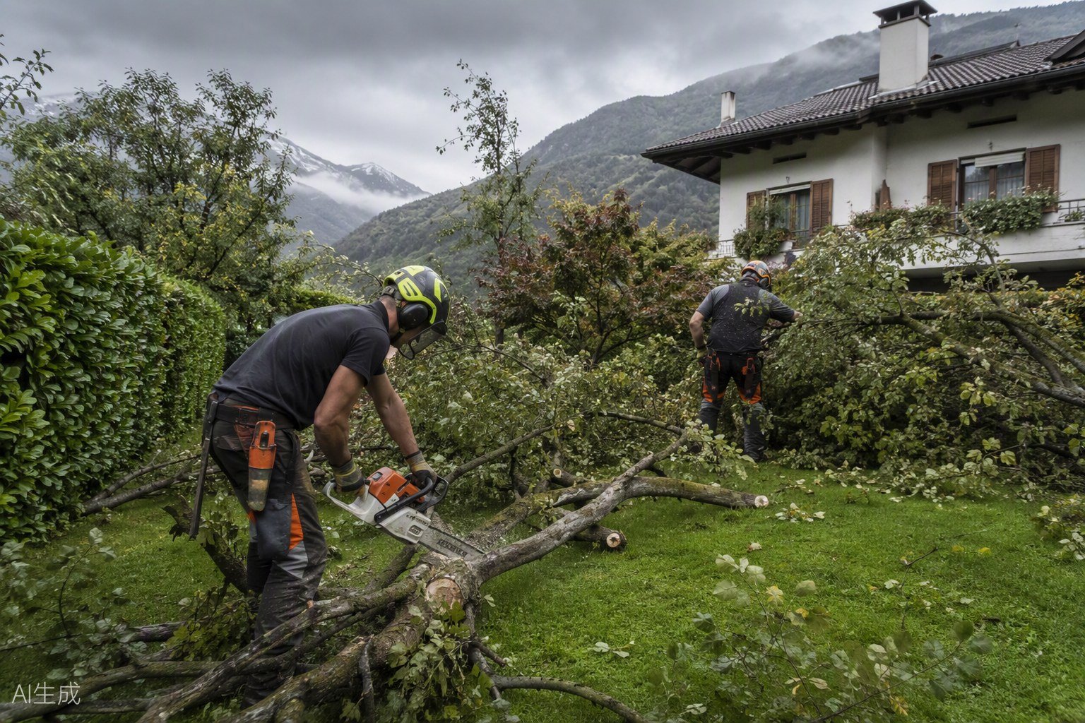 Pronto intervento albero pericolante a Monza